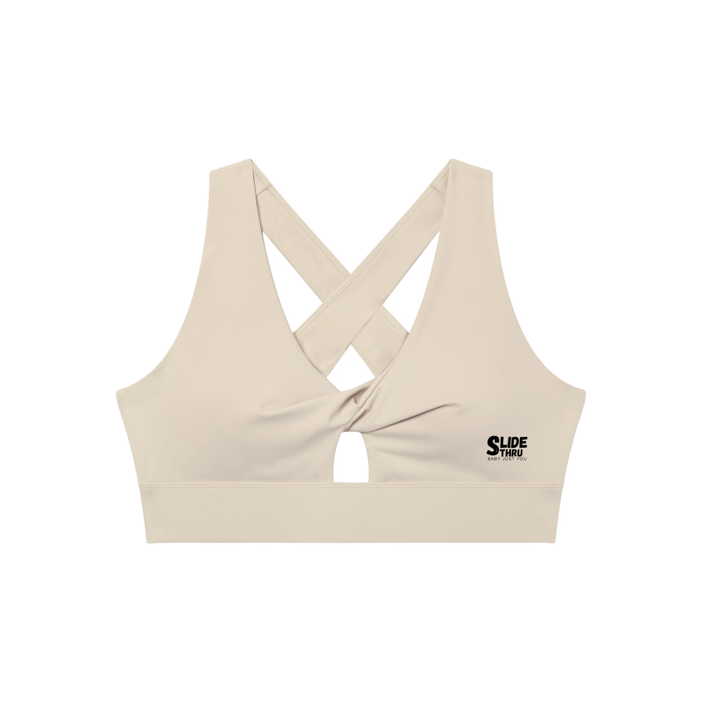 Women's Twist Front V-Neck Sports Bra