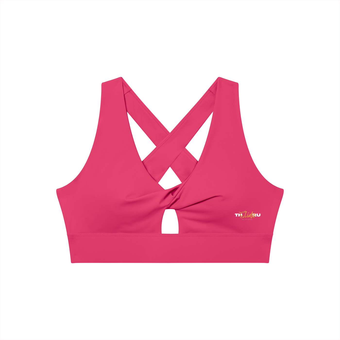 Women's Twist Front V-Neck Sports Bra