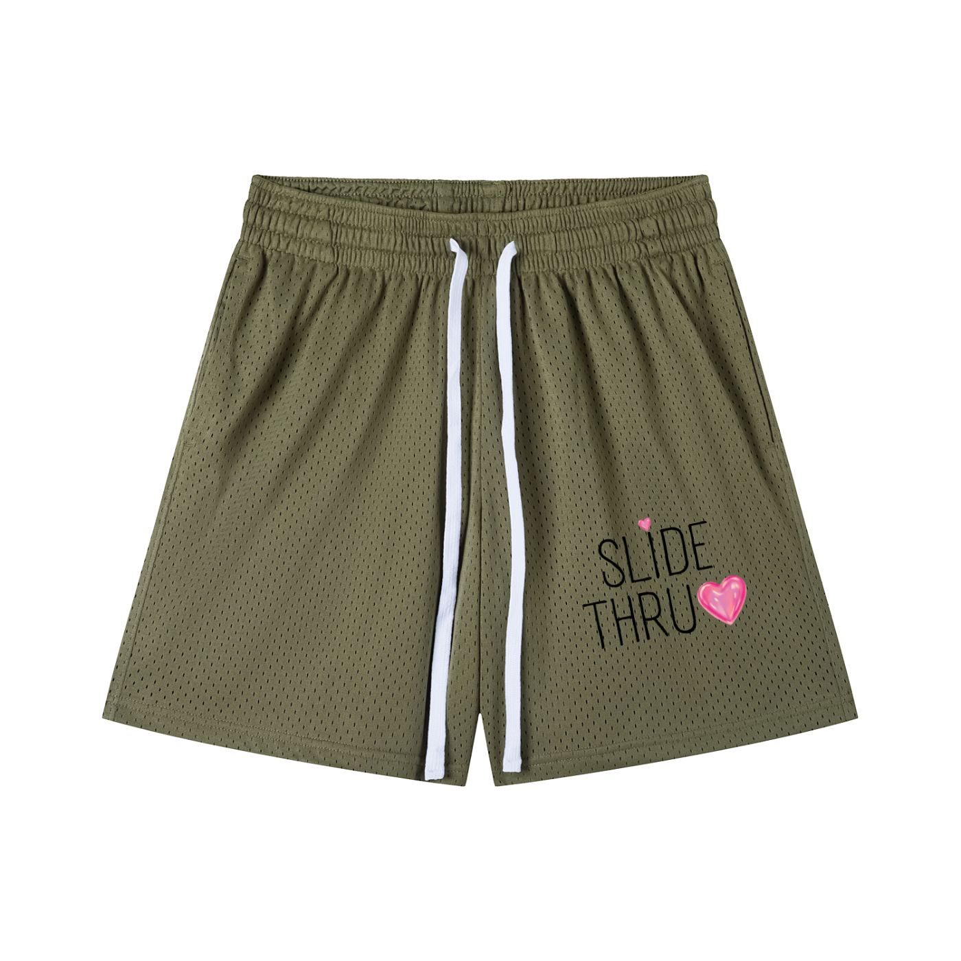 Mesh Drawstring Shorts