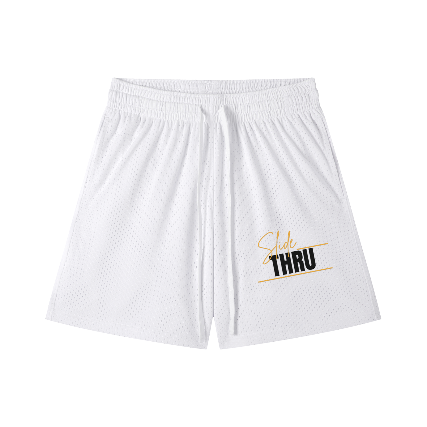 Mesh Drawstring Shorts