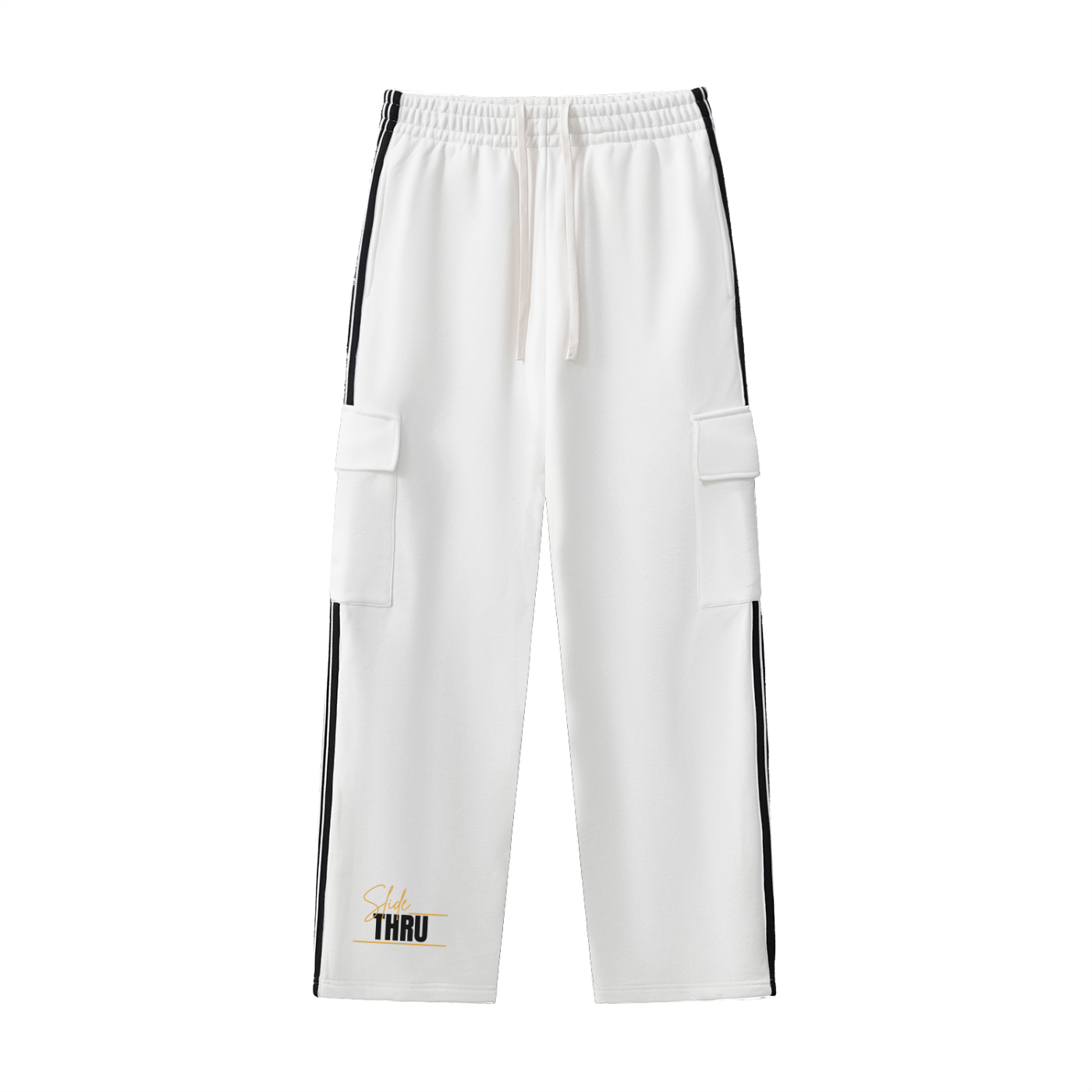 Side Stripe Straight-Leg Pants