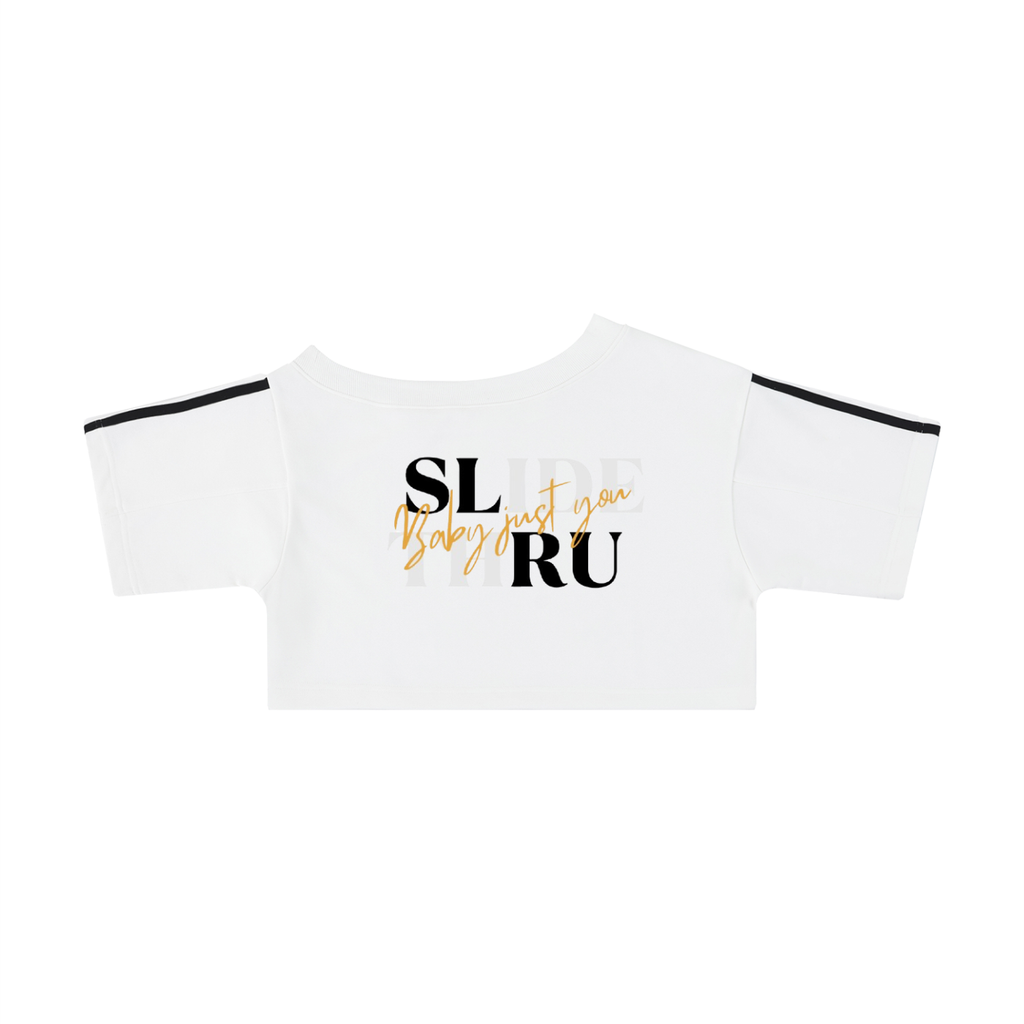 Women's Off-the-Shoulder Crop T-Shirt
