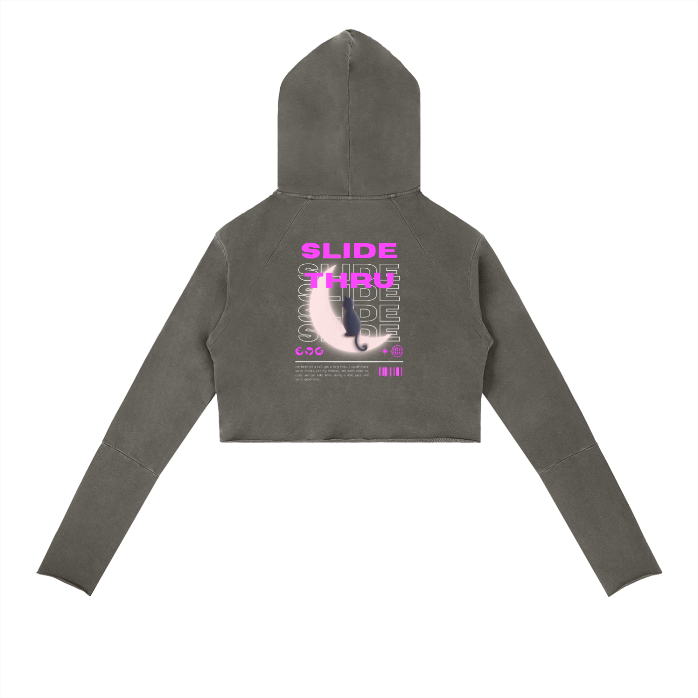 Vintage Washed Raw Edge Hoodie