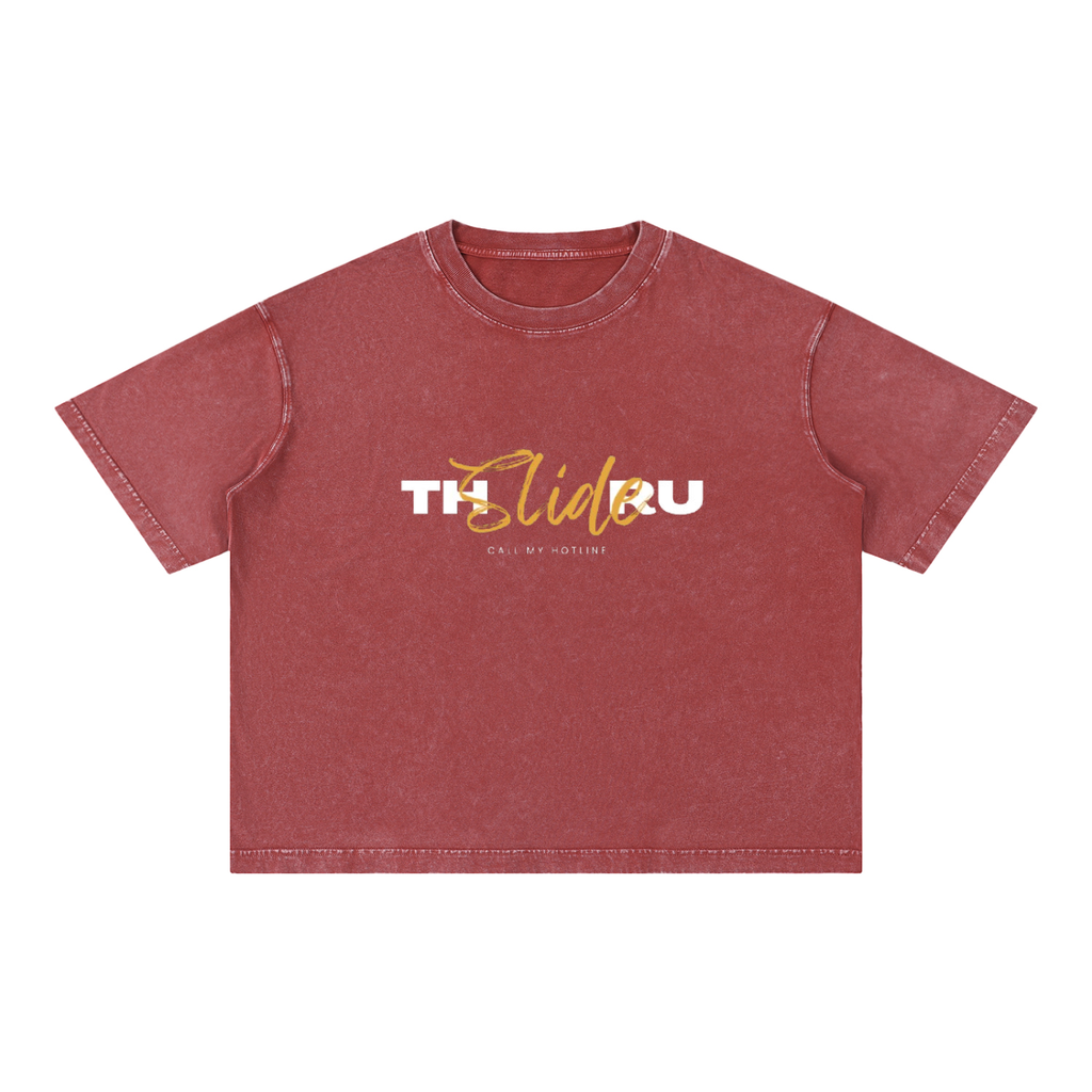 Mineral Wash Boxy Cotton T-Shirt