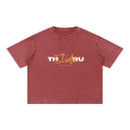 Mineral Wash Boxy Cotton T-Shirt
