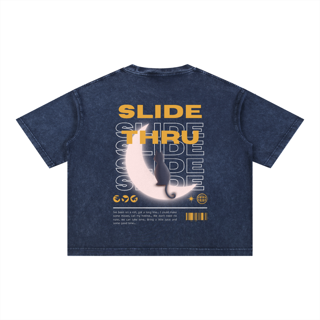 Mineral Wash Boxy Cotton T-Shirt